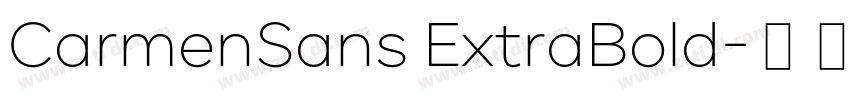 CarmenSans ExtraBold字体转换
